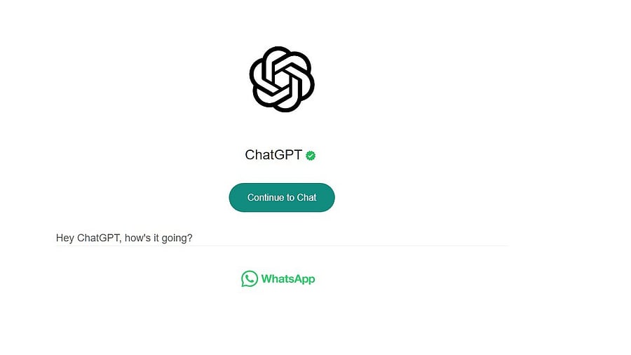 <div class="paragraphs"><p>ChatGPT on WhatsApp.</p></div>