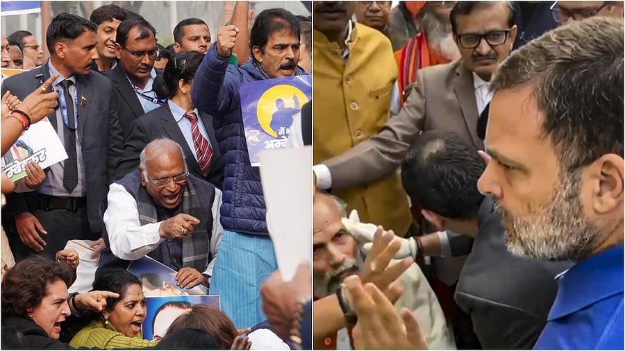 <div class="paragraphs"><p>Congress President Mallikarjun Kharge(L), Rahul Gandhi. </p></div>