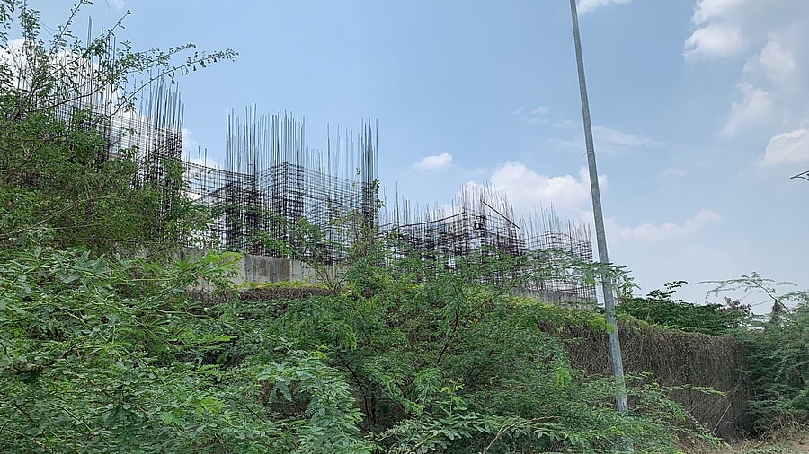 <div class="paragraphs"><p>Buildings partly constructed in Amaravati's Nelapadu.</p></div>