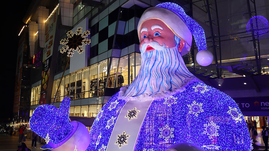 Blue Santa