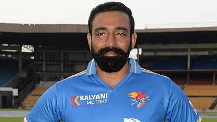<div class="paragraphs"><p>Robin Uthappa at M Chinnaswamy Stadium in Bengaluru</p></div>