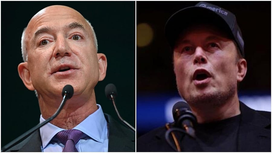 <div class="paragraphs"><p>amazon CEO Jeff Bezos (L) and Tesla CEO Elon Musk (R).</p></div>