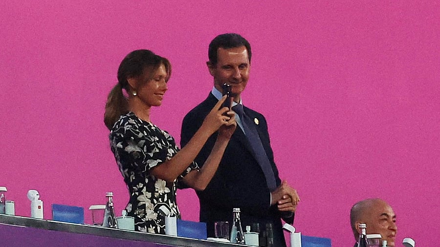 <div class="paragraphs"><p> Syria's&nbsp;President&nbsp;Bashar al-Assad and his wife Asma al-Assad</p></div>