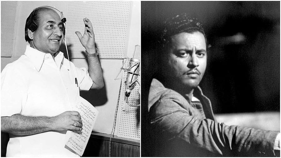<div class="paragraphs"><p>Mohammed Rafi (left) and Guru Dutt.&nbsp;</p></div>