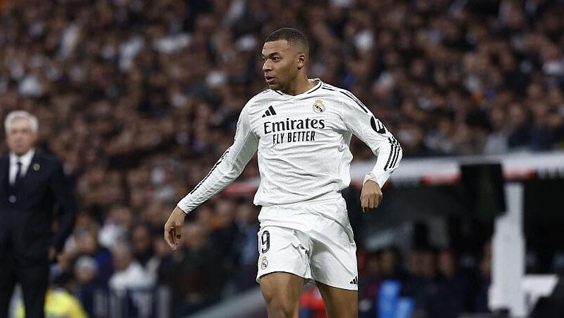 <div class="paragraphs"><p>Real Madrid's Kylian Mbappe in action.</p></div>