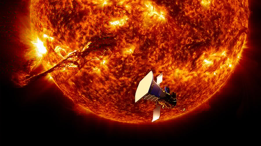 <div class="paragraphs"><p>Representative image showing the probe travelling around the sun</p></div>