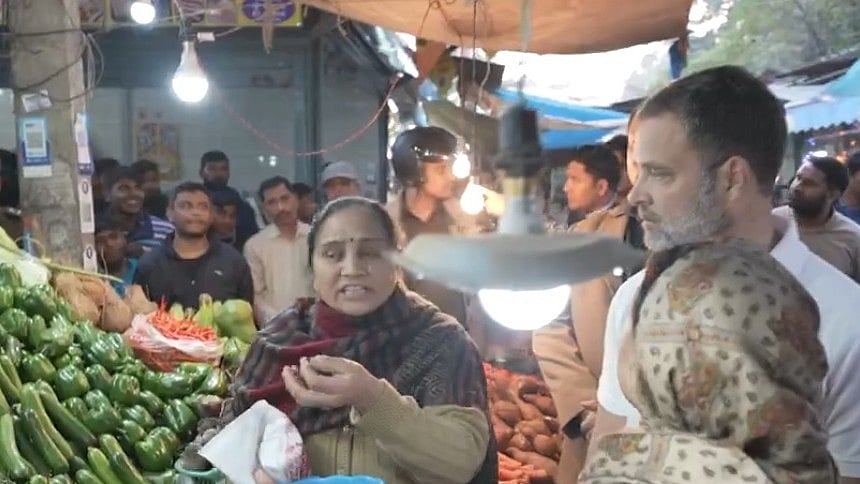 <div class="paragraphs"><p>'People are struggling with rising prices and are forced to compromise on small things of daily needs,' the former Congress chief said in his post in Hindi.</p></div>