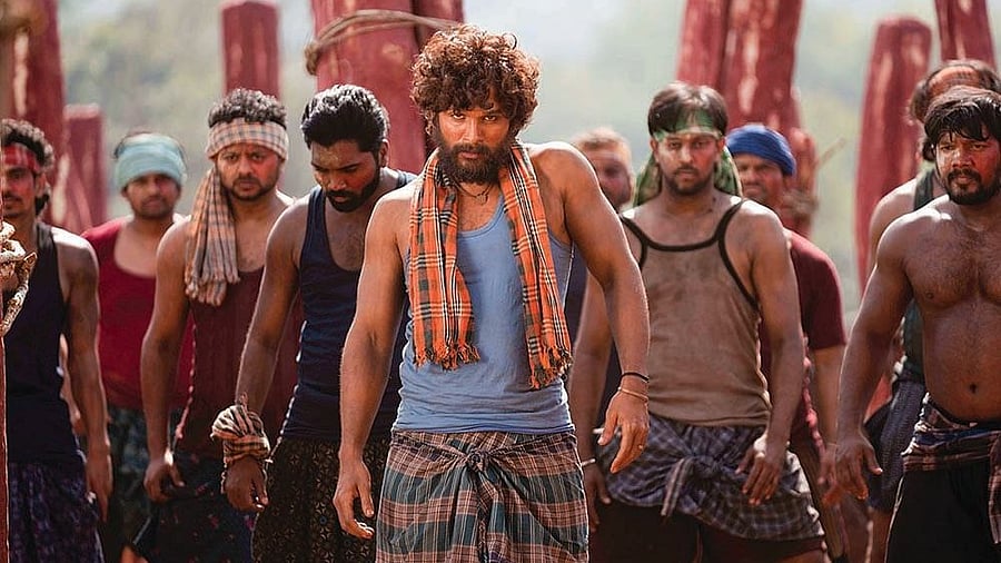 <div class="paragraphs"><p>Allu Arjun in a still from the movie <em>Pushpa 2: The Rule</em>.</p></div>