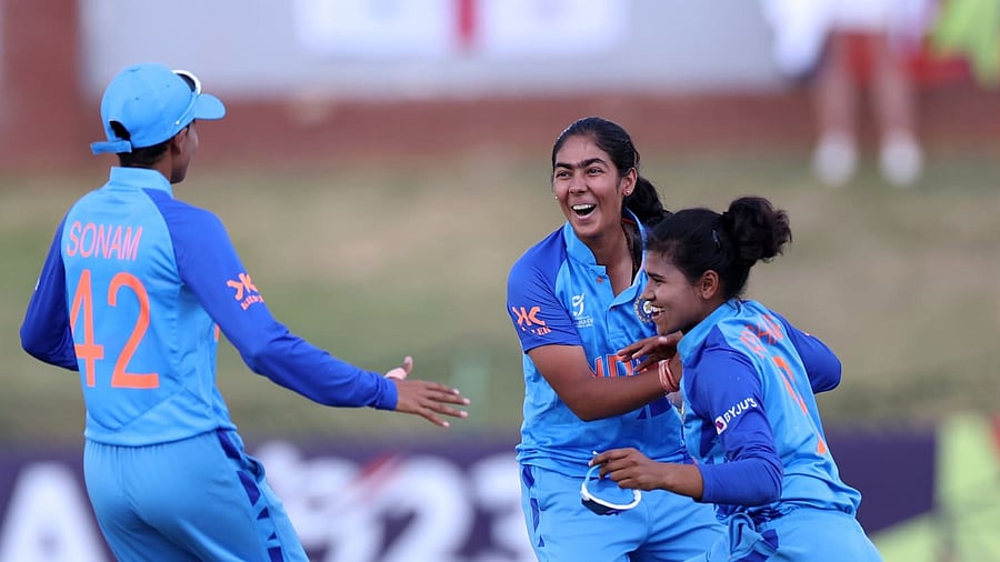 <div class="paragraphs"><p>Members of the Indian women's Under-19 side.</p></div>