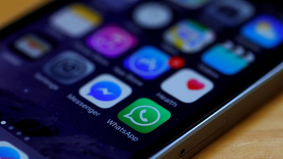 <div class="paragraphs"><p>FILE PHOTO: WhatsApp and Facebook messenger icons are seen on an iPhone.</p></div>