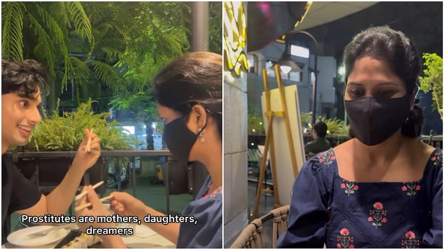 <div class="paragraphs"><p>Screengrab from the videos shared by the influencer.</p></div>