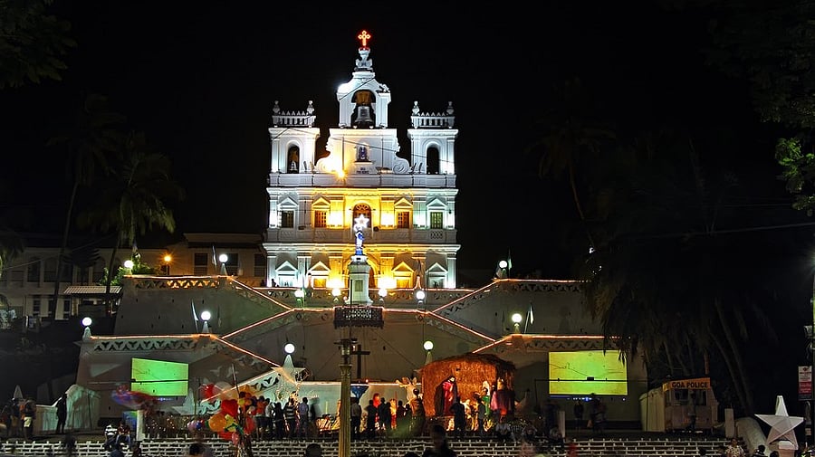 <div class="paragraphs"><p>Historic Our Lady of the Immaculate Conception Church in Panjim decorated and illuminated during the Christmas and New Year season</p></div>