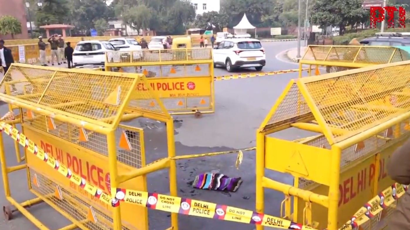 <div class="paragraphs"><p>Scenes from outside the Parliament where a man tried to set himself ablaze. The area is seen cordoned off in the screengrab of this video.</p></div>