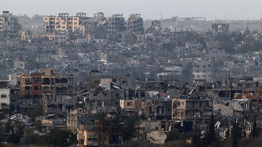 <div class="paragraphs"><p>Buildings lie in ruin in the northern Gaza Strip</p></div>