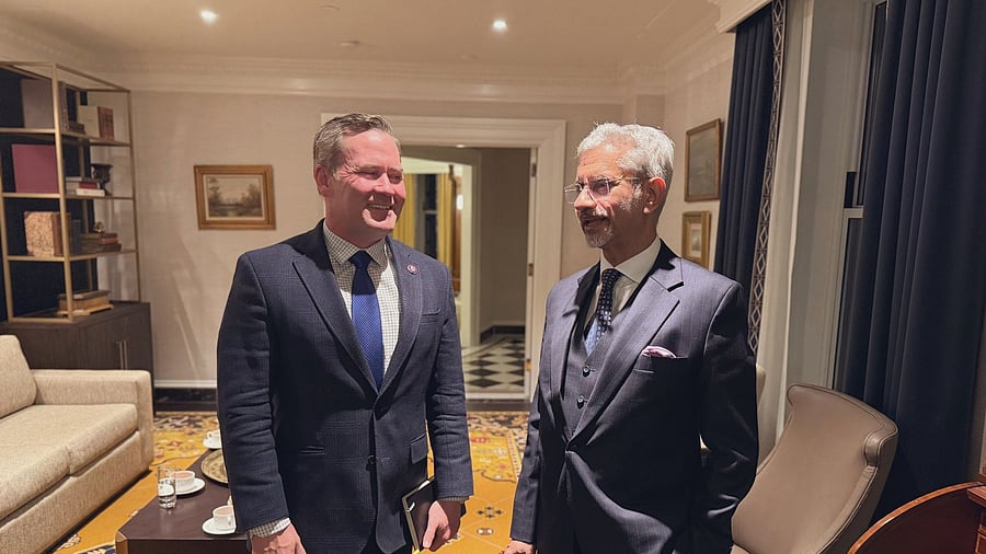 <div class="paragraphs"><p>External Affairs Minister S Jaishankar and Congressman Michael Waltz.</p></div>