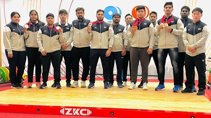 <div class="paragraphs"><p>Indian athletes at the Asian Junior & Youth Weightlifting Championship 2024.</p></div>