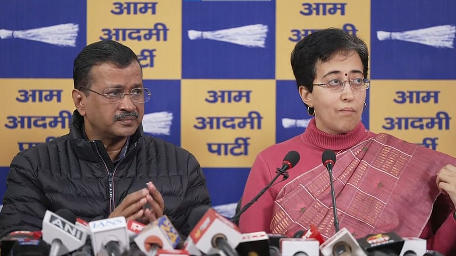 <div class="paragraphs"><p>AAP convenor Arvind Kejriwal and Delhi CM Atishi.</p></div>