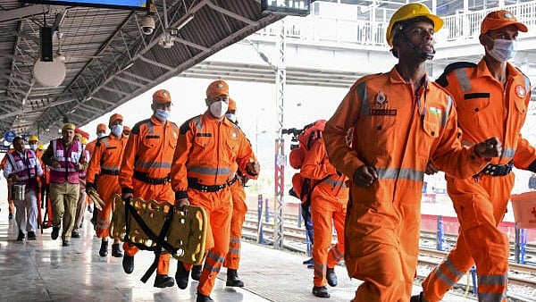 <div class="paragraphs"><p>Mock drill ahead of Maha Kumbh in Prayagraj.</p></div>