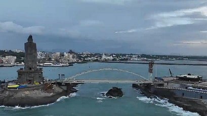 <div class="paragraphs"><p>The new bridge built by the Tamil Nadu government at a cost of Rs 37 crore will save time for tourists as they don’t have to take a ferry from one monument to the other.</p></div>
