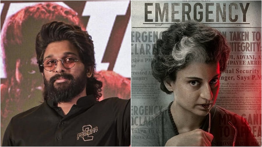 <div class="paragraphs"><p>Actors Allu Arjun and Kangana Ranaut.</p></div>