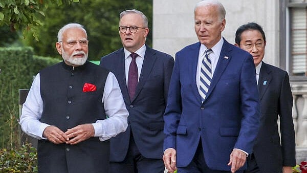 <div class="paragraphs"><p>President Joe Biden, Prime Minister Narendra Modi, Australia's Prime Minister Anthony Albanese and the then Japan's Prime Minister Fumio Kishida at the Quad Leaders Summit in US in September.</p></div>