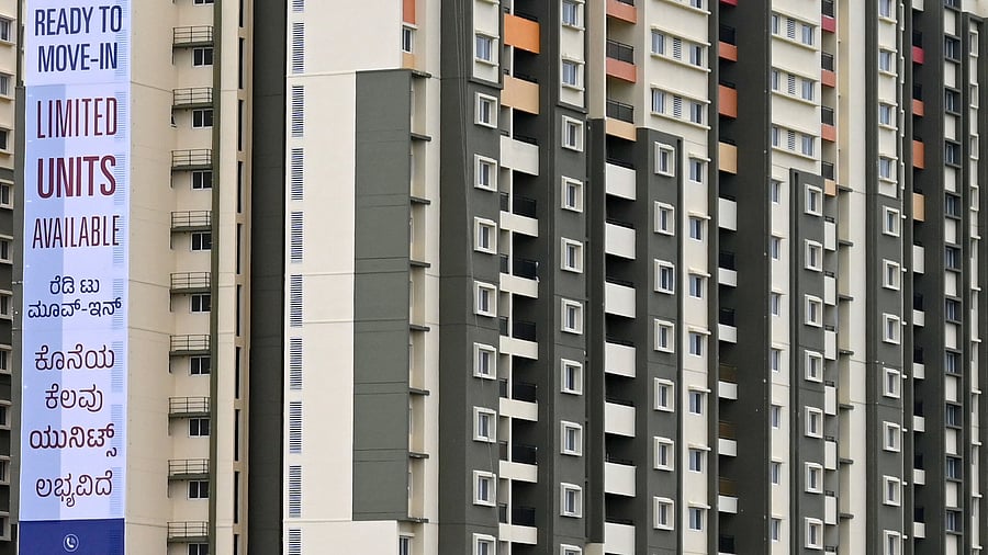 <div class="paragraphs"><p>An advertisement at an apartment complex on Outer Ring Road near Sumanahalli Flyover, Vijayanagar in Bengaluru. </p></div>