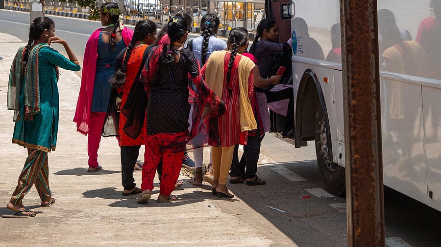 <div class="paragraphs"><p> RTC has estimated that it needs at least 3500 additional buses and 11,500 additional staff to implement the free bus ride scheme for women. (Representative image)</p></div>