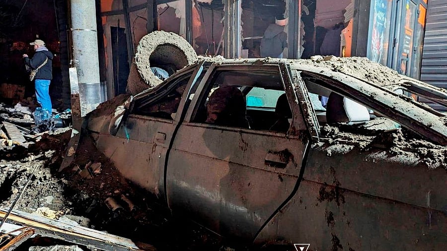 <div class="paragraphs"><p>A view shows a site of Russian missile strike, amid Russia's attack on Ukraine, in Kryvyi Rih, Ukraine December 24, 2024.   </p></div>