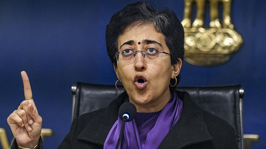 <div class="paragraphs"><p>Delhi Chief Minister Atishi addresses a press conference, in New Delhi.</p></div>