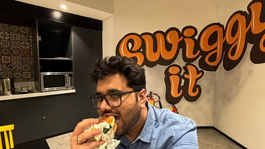<div class="paragraphs"><p>Vishal Dayama in the Swiggy office.</p></div>