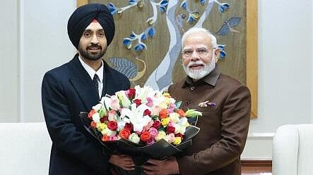 <div class="paragraphs"><p>Prime Minister Narendra Modi during a meeting with singer-actor Diljit Dosanjh.</p></div>