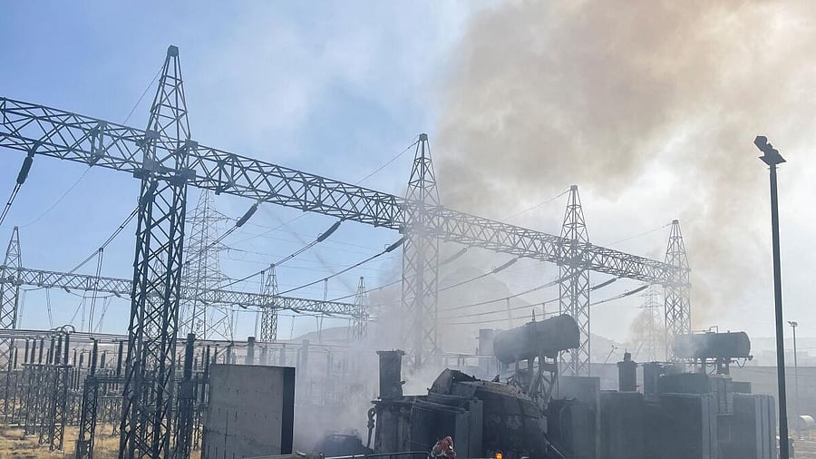 <div class="paragraphs"><p>Representative image of smoke rising from a power station following airstrikes. </p></div>