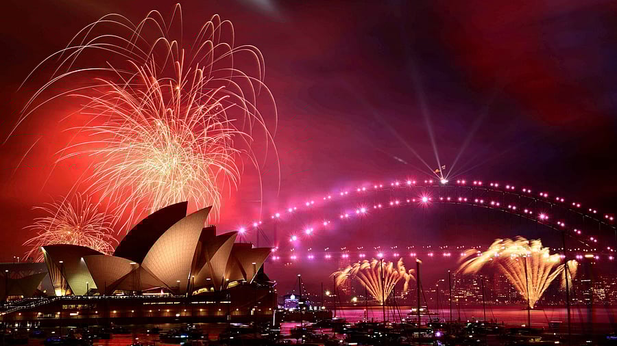 <div class="paragraphs"><p>Fireworks explode during New Year’s Eve celebrations in Sydney, Australia.</p></div>