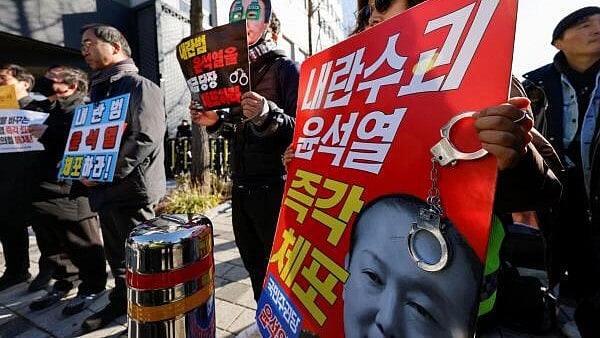 <div class="paragraphs"><p>Protests against president Yoon Suk Yeol&nbsp;</p></div>
