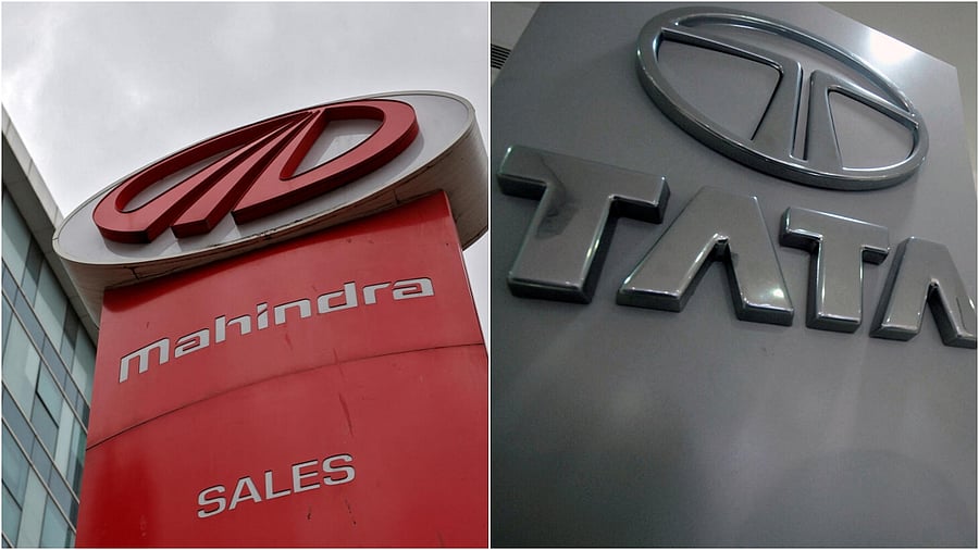 <div class="paragraphs"><p>Mahindra &amp; Mahindra and Tata Motors logo.&nbsp;</p></div>