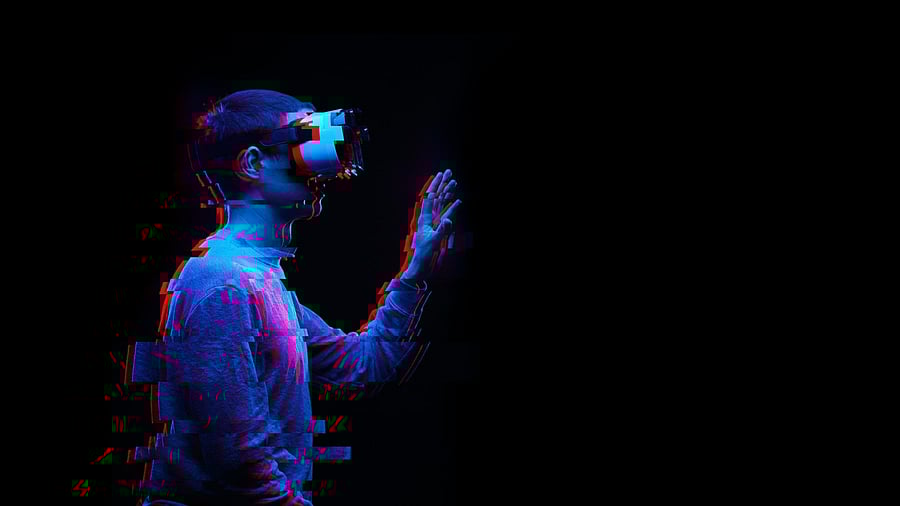 <div class="paragraphs"><p>Illustration showing a man using a virtual reality (VR) headset.</p></div>