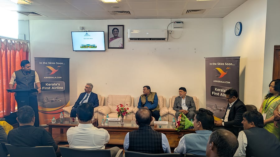 <div class="paragraphs"><p>Mysore-Kodagu MP Yaduveer Krishnadatta Chamaraja Wadiyar during a meeting held at Mysuru Airport on Friday. </p></div>