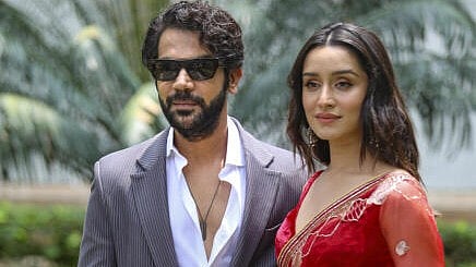 <div class="paragraphs"><p>Actors Rajkummar Rao and Shraddha Kapoor pose for photos during the promotion of their film ‘Stree 2'.</p></div>