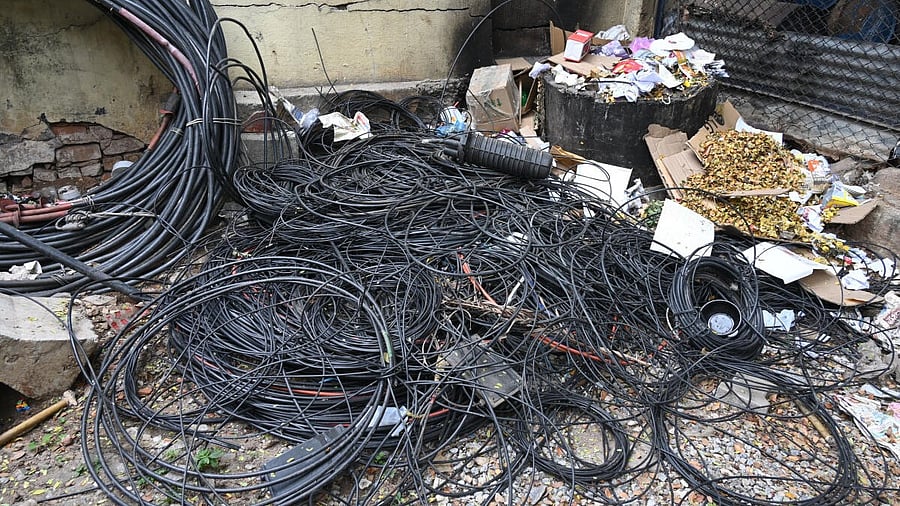 <div class="paragraphs"><p>Wires cut by Bescom</p></div>