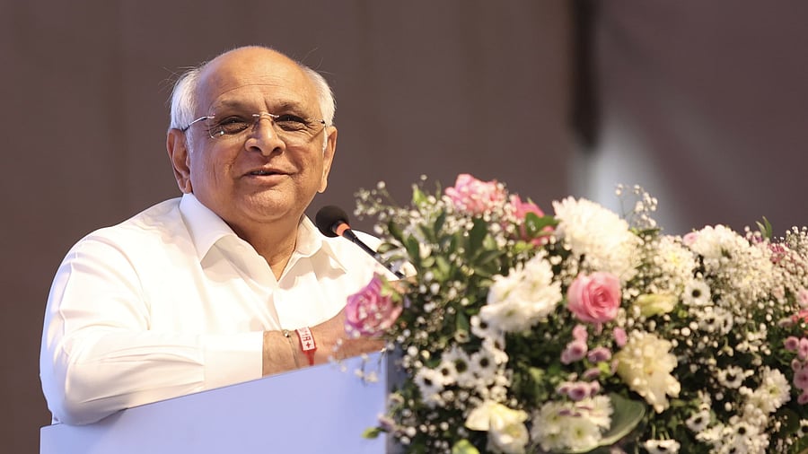 <div class="paragraphs"><p>Gujarat CM Bhupendra Patel at the flower show, January 3, 2025.</p></div>