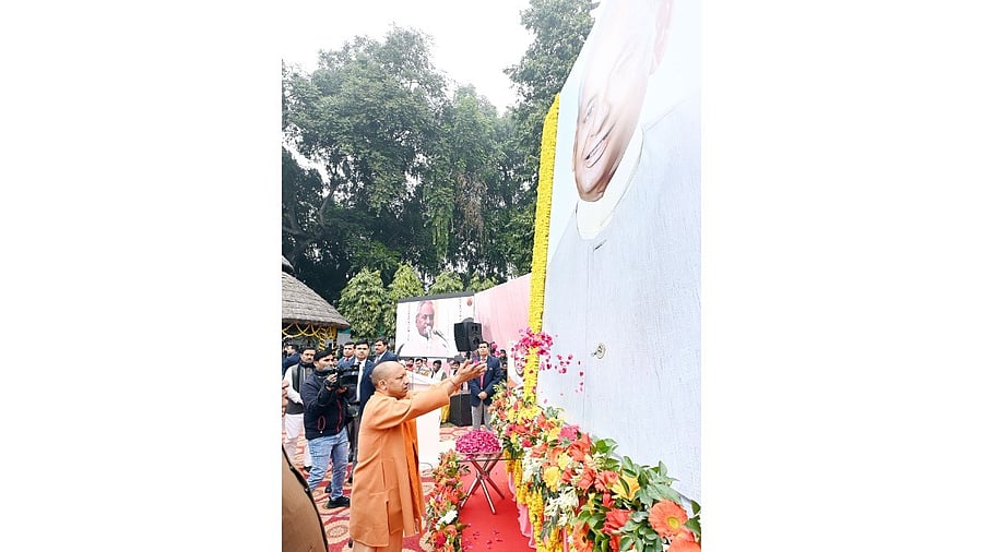 <div class="paragraphs"><p>'He dedicated every moment of his life in the service of society and the nation. Humble tribute to Padma Vibhushan 'Babuji', who was always dedicated to service, good governance and social justice, on his birth anniversary!' Adityanath further said in Hindi.</p></div>