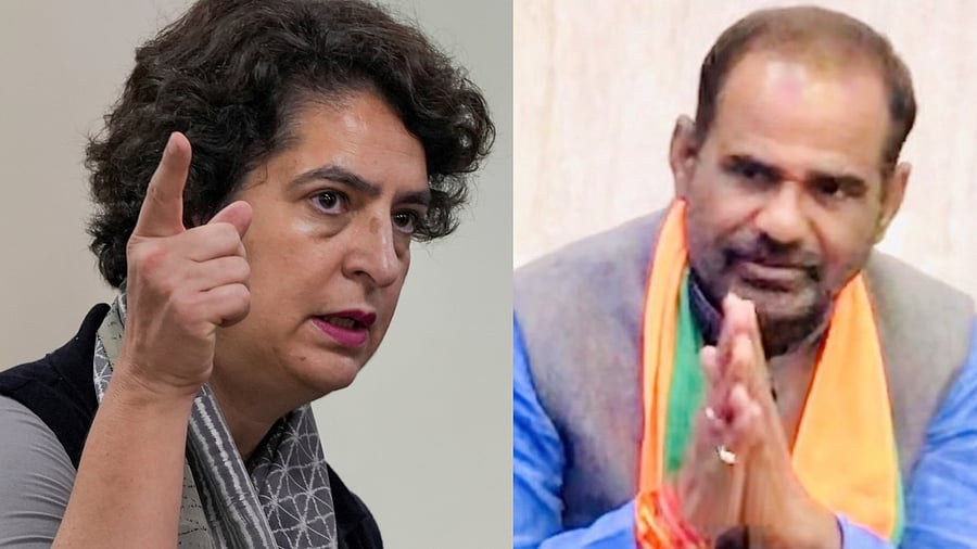 <div class="paragraphs"><p>Congress leader Priyanka Gandhi (L), BJP leader Ramesh Bidhuri.&nbsp;</p></div>