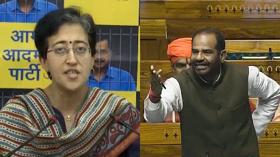 <div class="paragraphs"><p>Delhi CM Atishi (L), Ramesh Bidhuri. </p></div>