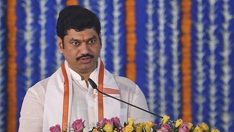 <div class="paragraphs"><p>NCP leader Dhananjay Munde during the swearing in ceremony for Maharashtra cabinet expansion at Vidhan Bhavan</p></div>
