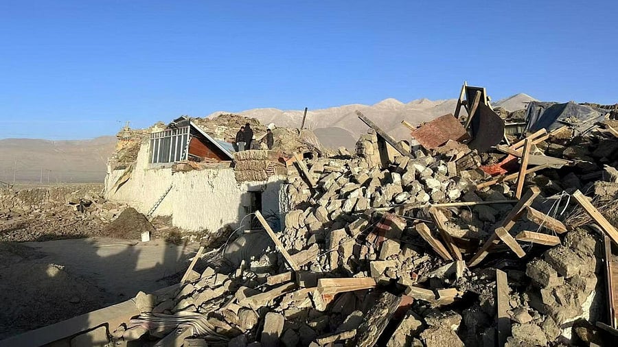 <div class="paragraphs"><p>Damaged houses are pictured after an earthquake at a village in Shigatse, Tibet Autonomous Region, China January 7, 2025.</p></div>