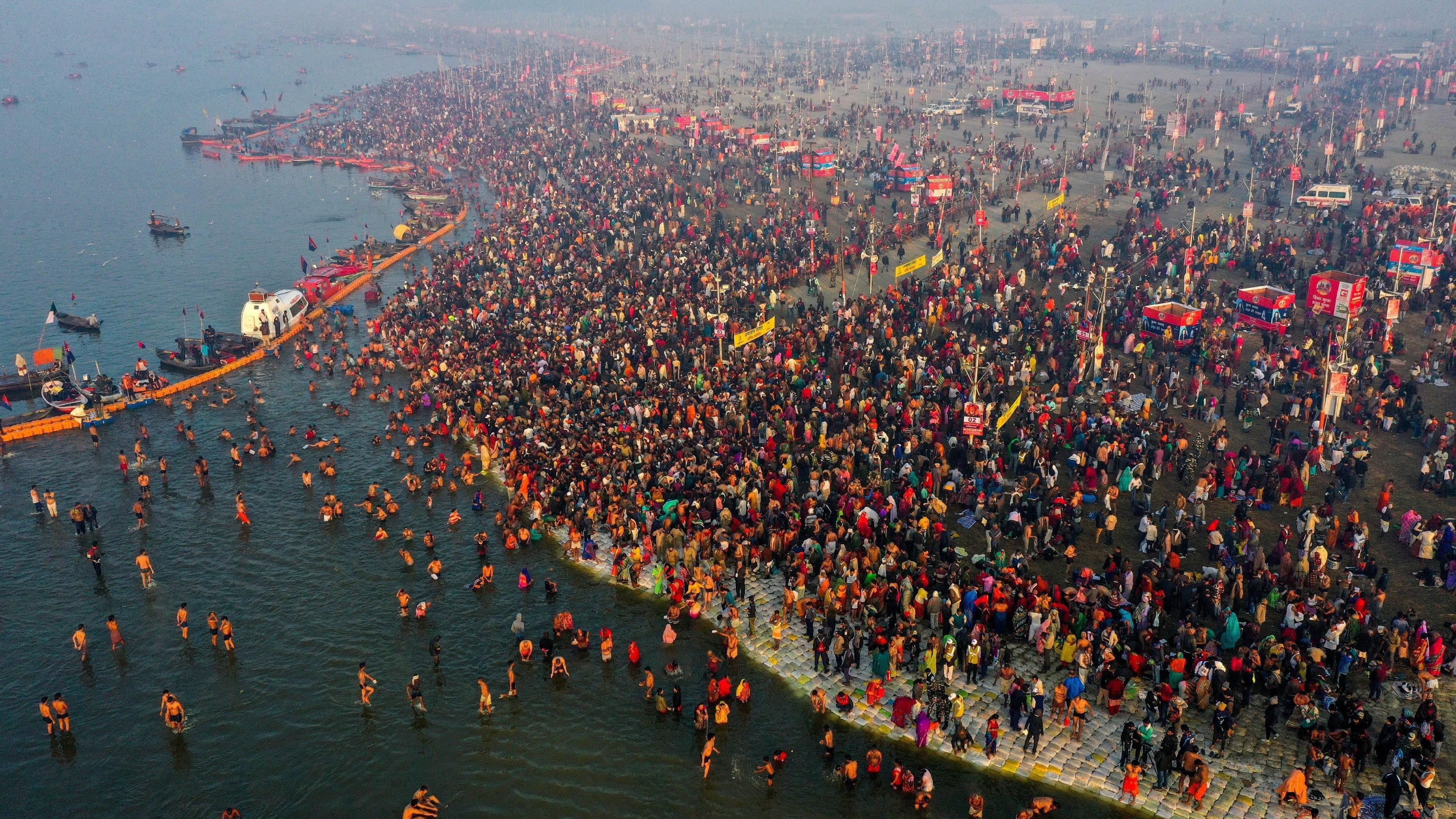 <div class="paragraphs"><p>Preparations are in full swing ahead of the MahaKumbh, set to begin in Prayagraj on January 13.</p></div>