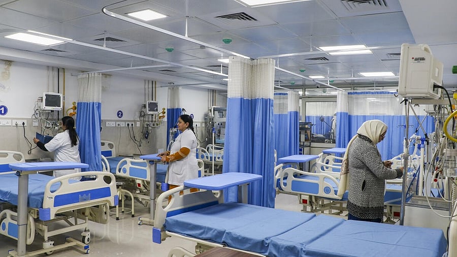 <div class="paragraphs"><p>A section of Government Hospital Gandhi Nagar being prepared for patients of Human Metapneumovirus (HMPV), in Jammu.</p></div>