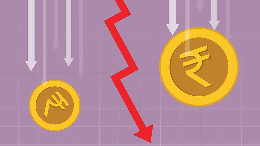 <div class="paragraphs"><p>Representative image of rupee falling.</p></div>