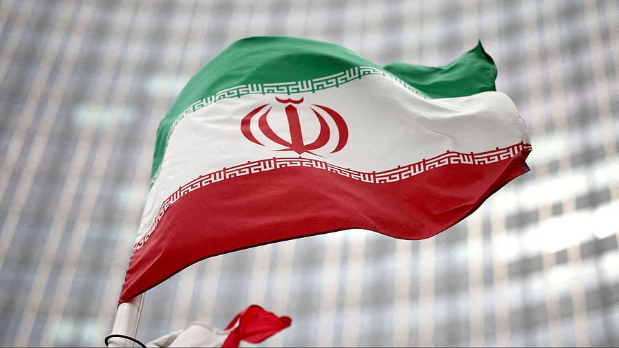 <div class="paragraphs"><p>Iranian flag flies in front of the UN office building, housing IAEA headquarters, amid the coronavirus disease pandemic, in Vienna, Austria.</p></div>