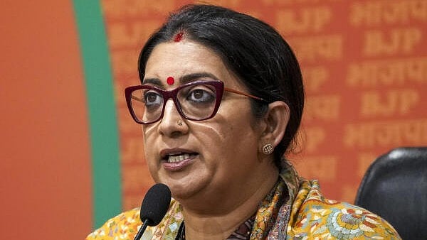 <div class="paragraphs"><p>Senior BJP leader Smriti Irani addresses a press conference, at BJP HQ in New Delhi, Sunday.&nbsp;</p></div>
